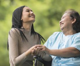 grandmother and granddaughter